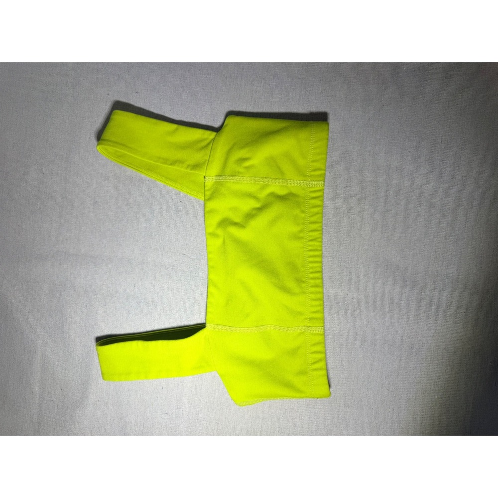 Beyond Yoga Womens Neon Lime Green Square Neck Sports Bra Size Small Citron
